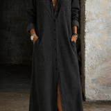 Charlotte | Dames Denim Hemdjurk met Kraag