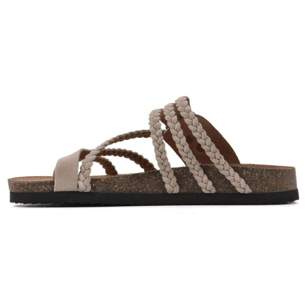Layla | Dames Boho Sandalen met Gevlochten Bandjes