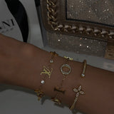 Gold CR Bracelet