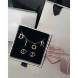 Gold CR Necklace