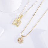 Pavé Letter Initial Necklace