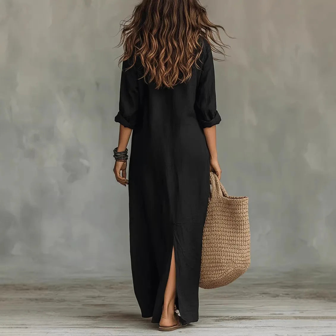 Mila | Dames Maxi Blouse Jurk