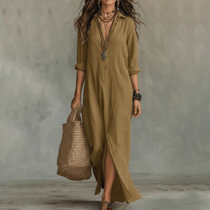 Mila | Dames Maxi Blouse Jurk