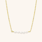 Fleur Freshwater Pearl Gold Necklace