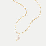Hanalei Beaded Coin Paperclip Necklace