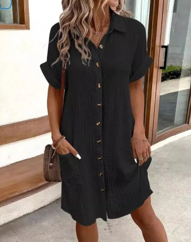 Clara | Dames Midi Blouse Jurk