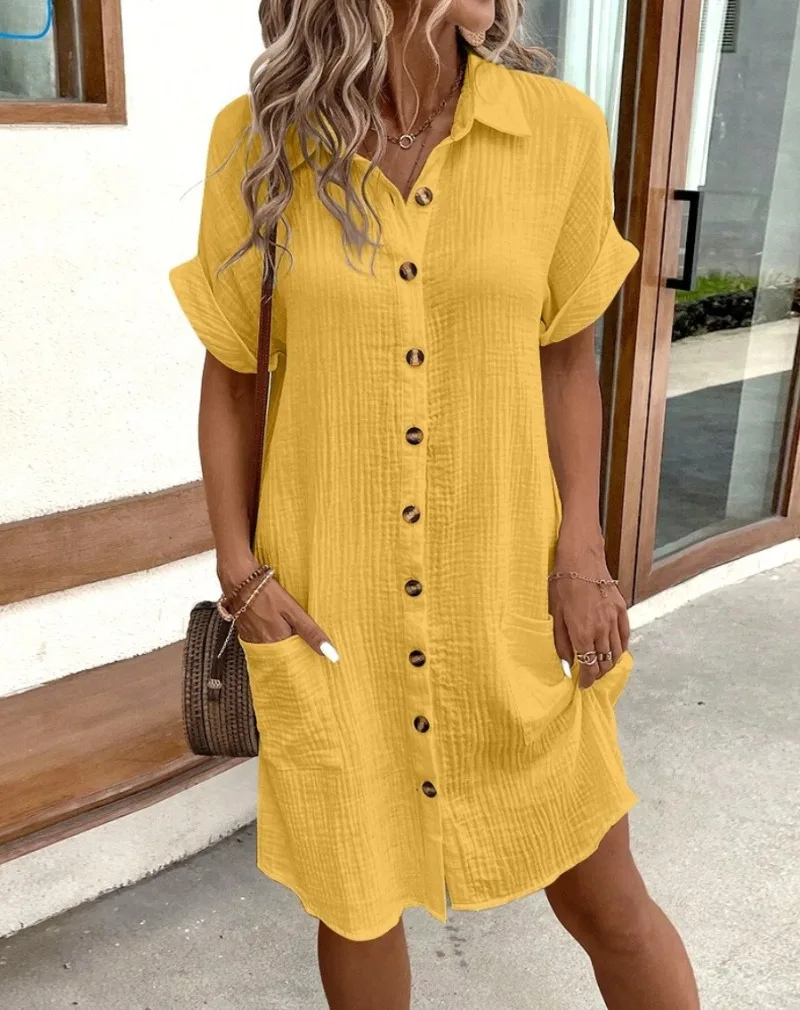 Clara | Dames Midi Blouse Jurk