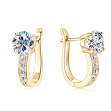 Channel Huggie Earrings