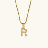 Maeve Letter Initial Diamond Necklace