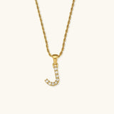 Maeve Letter Initial Diamond Necklace