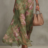 Zoe | Dames Halter Bloemen Maxi Jurk