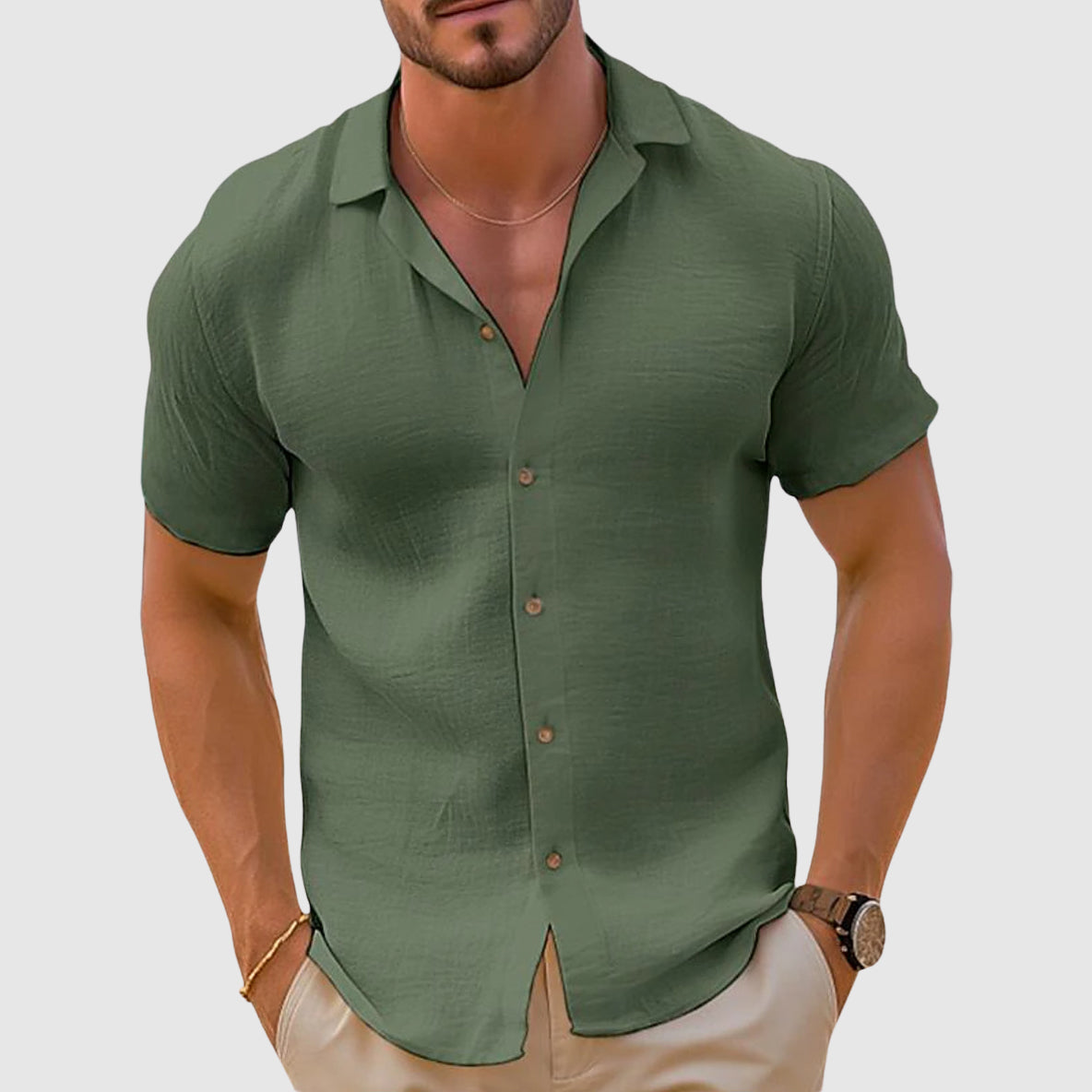 Stella | Dames Blouse met Camp Kraag
