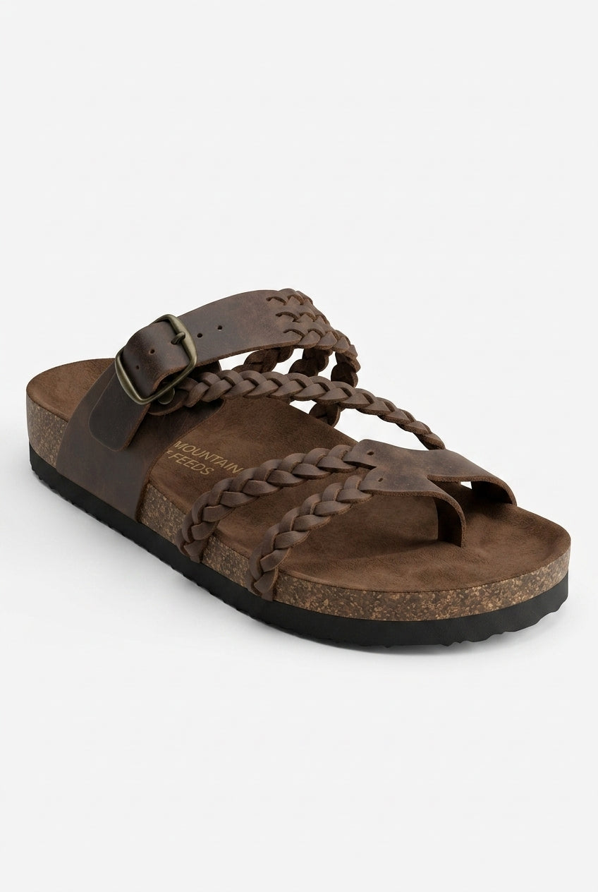 Layla | Dames Boho Sandalen met Gevlochten Bandjes