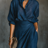 Camille | Dames Draped Maxi Set