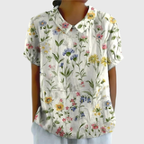 Juliet | Dames Bloemenblouse Korte Mouw