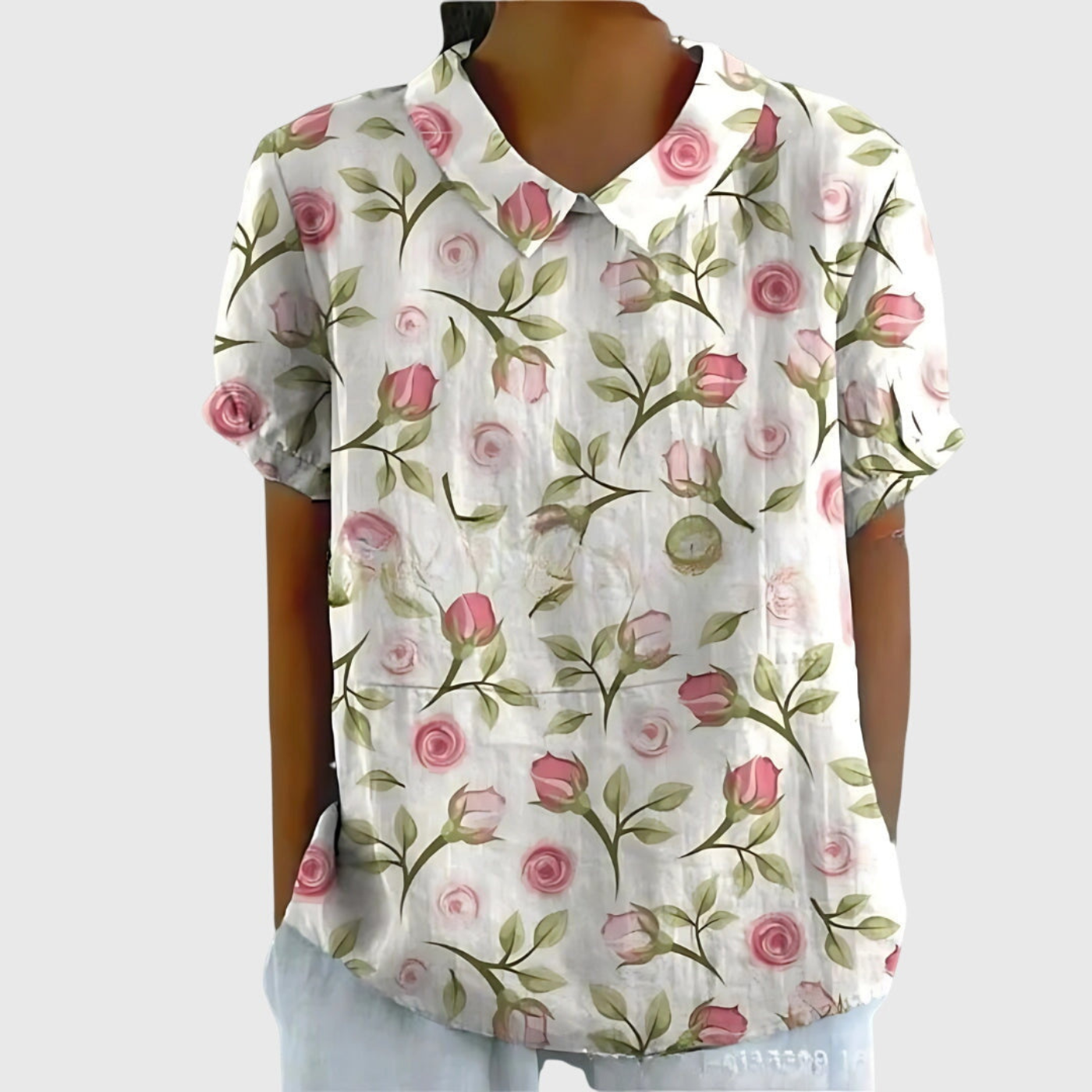 Juliet | Dames Bloemenblouse Korte Mouw