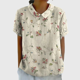 Juliet | Dames Bloemenblouse Korte Mouw
