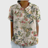 Juliet | Dames Bloemenblouse Korte Mouw