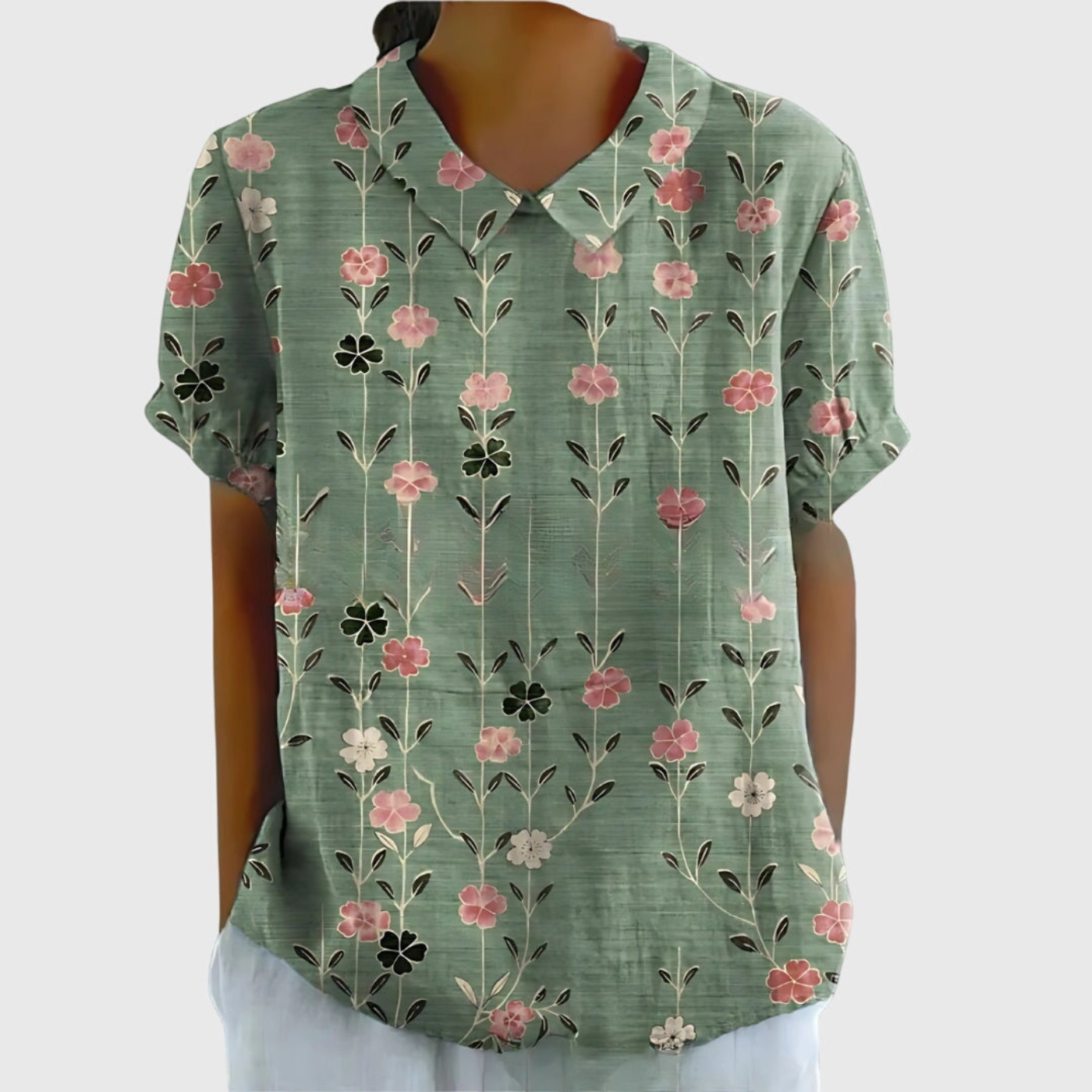 Juliet | Dames Bloemenblouse Korte Mouw