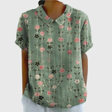 Juliet | Dames Bloemenblouse Korte Mouw